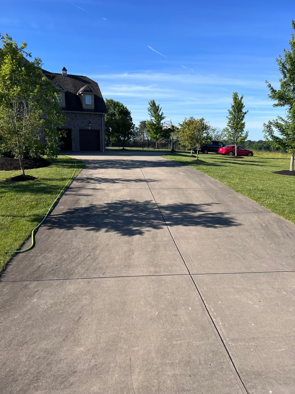 Driveway Cleaning before