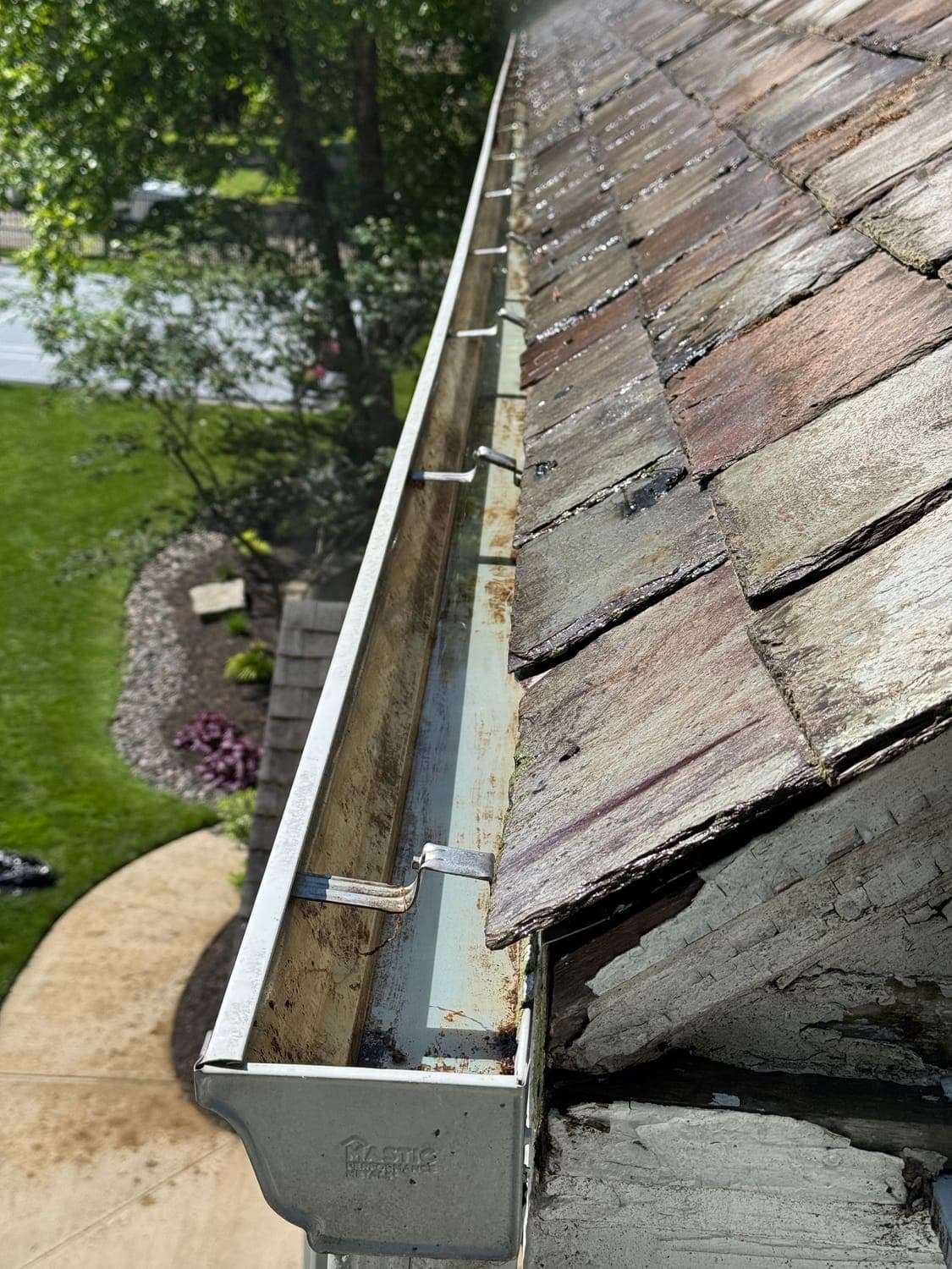 Gutter Cleanout after