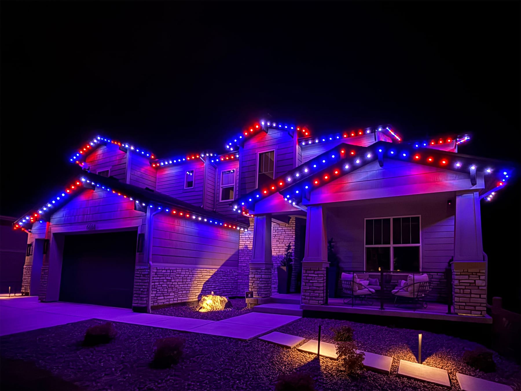 Red, White & Blue Scene